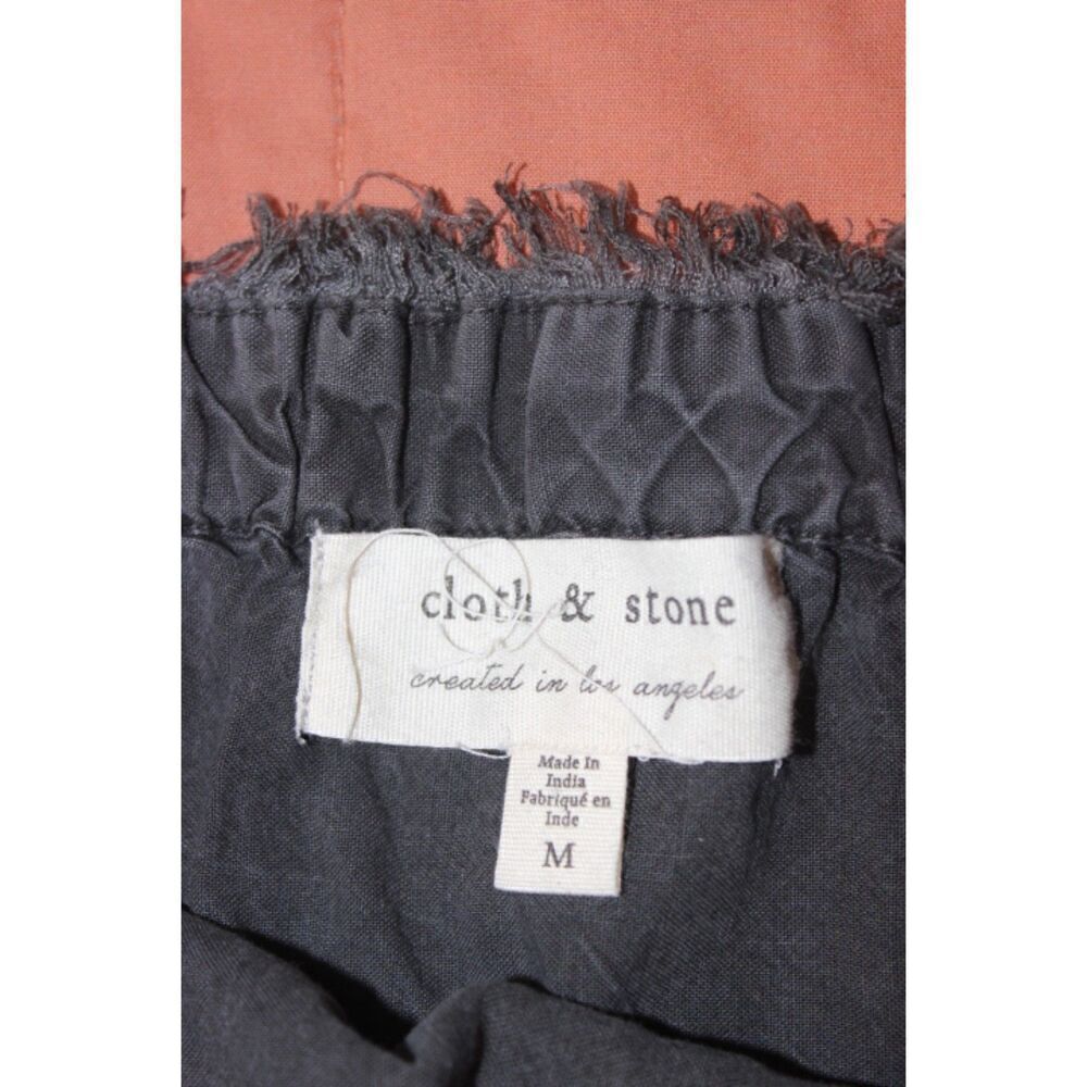 ANTHROPOLOGIE Cloth and Stone Wide Leg Cropped Jumpsuit Strapless in Medium - Picture 7 of 10